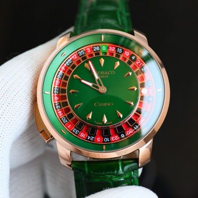 JACOB&CO Factory Casino Tourbillon Rose Gold Steel Case 44mm In diamete Eta Watch Replica